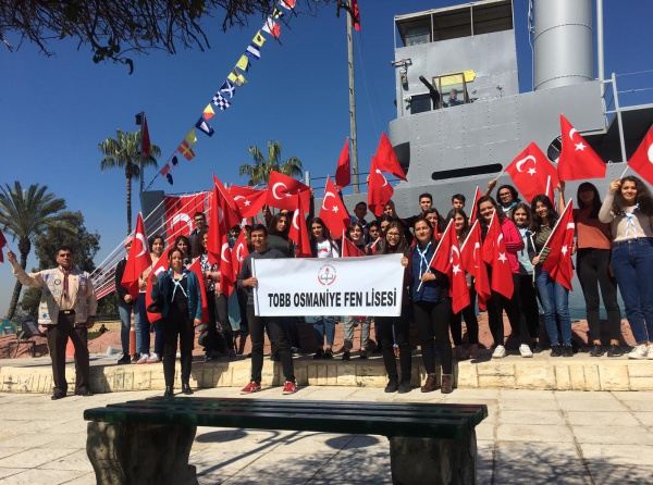 İzcilik Kulübümüz 18 Mart Çanakkale Zaferini Nusret Mayın  Gemisinde Karşıladı.